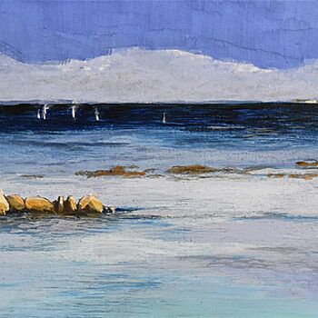 Whales at Monterey Bay, 6″x12″
