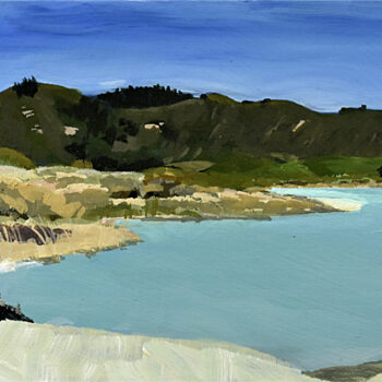 Mouth of the Carmel River, 6″x12″