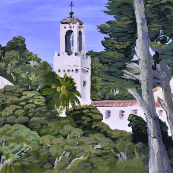 Point Lobos Monastery, 6″x12″
